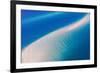 Aerial photograph of sand bars off of Fraser Island, Hervey Bay, Australia-Mark A Johnson-Framed Photographic Print