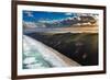 Aerial photograph of the beach & shoreline of Noosa North Shore, Great Sandy National Park-Mark A Johnson-Framed Photographic Print