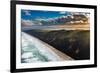 Aerial photograph of the beach & shoreline of Noosa North Shore, Great Sandy National Park-Mark A Johnson-Framed Photographic Print