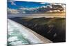 Aerial photograph of the beach & shoreline of Noosa North Shore, Great Sandy National Park-Mark A Johnson-Mounted Photographic Print