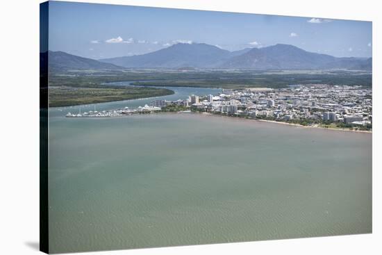 Aerial Photograph of the City and the Mouth of Trinity Inlet-Louise Murray-Stretched Canvas