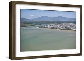 Aerial Photograph of the City and the Mouth of Trinity Inlet-Louise Murray-Framed Photographic Print