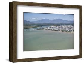 Aerial Photograph of the City and the Mouth of Trinity Inlet-Louise Murray-Framed Photographic Print