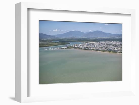 Aerial Photograph of the City and the Mouth of Trinity Inlet-Louise Murray-Framed Photographic Print