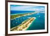 Aerial photograph of The Spit & the Broadwater, Gold Coast, Queensland, Australia-Mark A Johnson-Framed Photographic Print