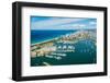 Aerial photograph of the Surfers Paradise skyline, Gold Coast, Queensland, Australia-Mark A Johnson-Framed Photographic Print