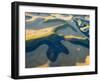 Aerial Photography at Harvest Time in the Palouse Region of Eastern Washington-Julie Eggers-Framed Photographic Print