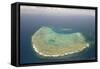 Aerial Photography of Coral Reef Formations of the Great Barrier Reef-Louise Murray-Framed Stretched Canvas