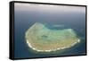 Aerial Photography of Coral Reef Formations of the Great Barrier Reef-Louise Murray-Framed Stretched Canvas