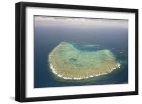 Aerial Photography of Coral Reef Formations of the Great Barrier Reef-Louise Murray-Framed Photographic Print