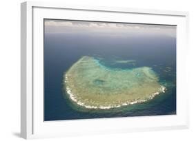 Aerial Photography of Coral Reef Formations of the Great Barrier Reef-Louise Murray-Framed Photographic Print