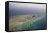 Aerial Photography of Coral Reef Formations of the Great Barrier Reef-Louise Murray-Framed Stretched Canvas