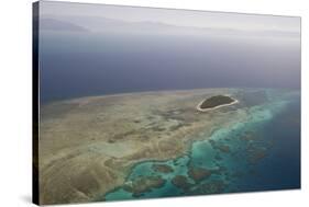 Aerial Photography of Coral Reef Formations of the Great Barrier Reef-Louise Murray-Stretched Canvas