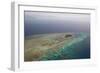 Aerial Photography of Coral Reef Formations of the Great Barrier Reef-Louise Murray-Framed Photographic Print