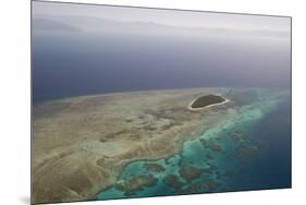 Aerial Photography of Coral Reef Formations of the Great Barrier Reef-Louise Murray-Mounted Photographic Print