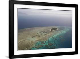 Aerial Photography of Coral Reef Formations of the Great Barrier Reef-Louise Murray-Framed Photographic Print