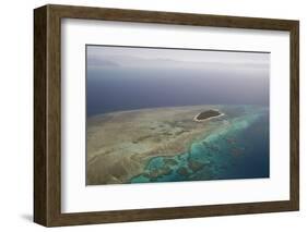 Aerial Photography of Coral Reef Formations of the Great Barrier Reef-Louise Murray-Framed Photographic Print