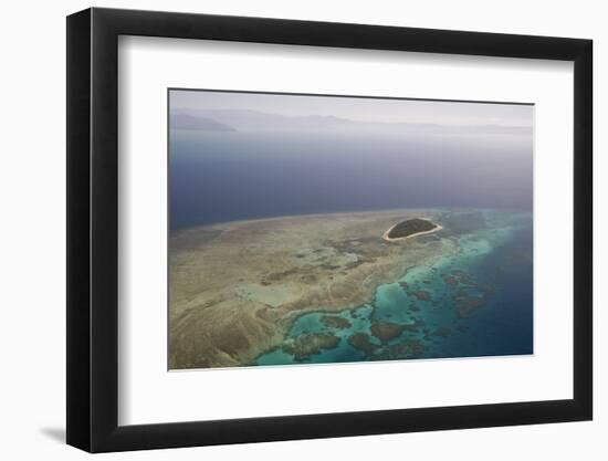 Aerial Photography of Coral Reef Formations of the Great Barrier Reef-Louise Murray-Framed Photographic Print