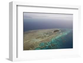 Aerial Photography of Coral Reef Formations of the Great Barrier Reef-Louise Murray-Framed Photographic Print