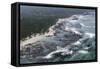 Aerial Photography of Ocean and Kelp Beds at Walker Bay-Louise Murray-Framed Stretched Canvas