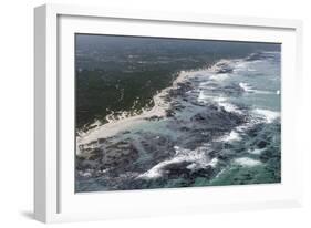 Aerial Photography of Ocean and Kelp Beds at Walker Bay-Louise Murray-Framed Photographic Print