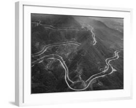 Aerial Picture of the Sao Paulo-Santos Road, also Called the Anchieta-Dmitri Kessel-Framed Photographic Print