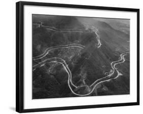 Aerial Picture of the Sao Paulo-Santos Road, also Called the Anchieta-Dmitri Kessel-Framed Photographic Print