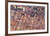 Aerial rooftop view of Dubrovnik Old Town, UNESCO World Heritage Site, Dubrovnik, Dalmatian Coast, -Neale Clark-Framed Photographic Print