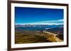 Aerial shot of Alaskan Mountain Range, Alaska, United States of America, North America-Laura Grier-Framed Photographic Print