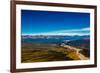 Aerial shot of Alaskan Mountain Range, Alaska, United States of America, North America-Laura Grier-Framed Photographic Print