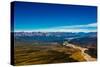 Aerial shot of Alaskan Mountain Range, Alaska, United States of America, North America-Laura Grier-Stretched Canvas