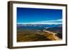 Aerial shot of Alaskan Mountain Range, Alaska, United States of America, North America-Laura Grier-Framed Photographic Print