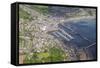 Aerial Shot of Newlyn Fishing Harbour Near Penzance, Cornwall, England, United Kingdom, Europe-Robert Harding-Framed Stretched Canvas