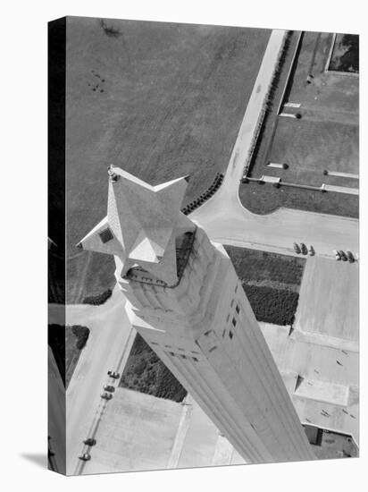 Aerial Shot of San Jacinto Monument. 1952 Houston, Texas-Margaret Bourke-White-Stretched Canvas