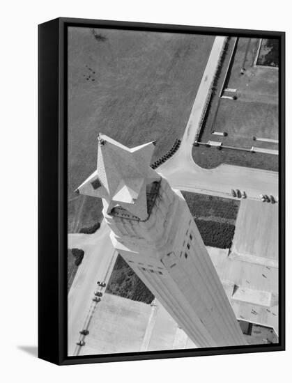 Aerial Shot of San Jacinto Monument. 1952 Houston, Texas-Margaret Bourke-White-Framed Stretched Canvas