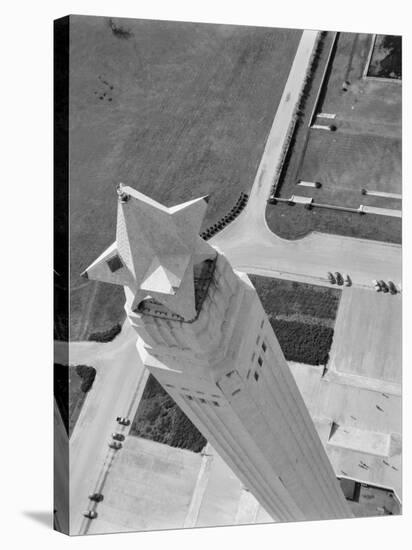 Aerial Shot of San Jacinto Monument. 1952 Houston, Texas-Margaret Bourke-White-Stretched Canvas