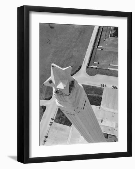 Aerial Shot of San Jacinto Monument. 1952 Houston, Texas-Margaret Bourke-White-Framed Photographic Print
