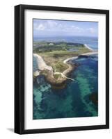 Aerial Shot of Tresco, Isles of Scilly, Cornwall, United Kingdom, Europe-Robert Harding-Framed Photographic Print