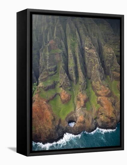 Aerial Shots of the Kauai Island in Hawaii-Sergio Ballivian-Framed Stretched Canvas