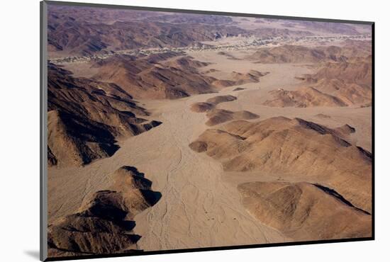 Aerial, Skeleton Coast Park, Namibia, Africa-Thorsten Milse-Mounted Photographic Print