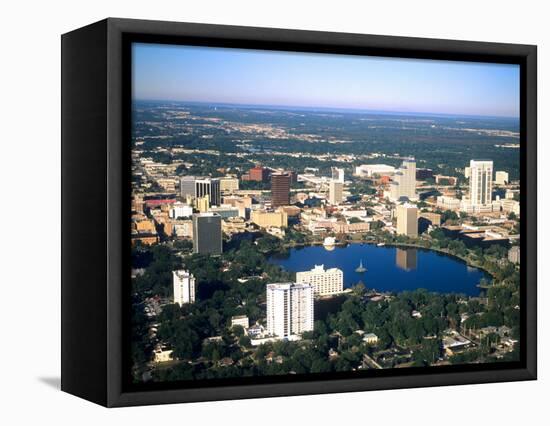 Aerial Skyline, Orlando, Florida-Bill Bachmann-Framed Stretched Canvas