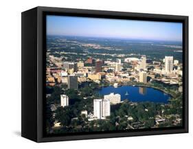 Aerial Skyline, Orlando, Florida-Bill Bachmann-Framed Stretched Canvas