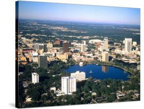 Aerial Skyline, Orlando, Florida-Bill Bachmann-Stretched Canvas