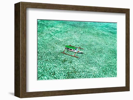 Aerial Summer - Aquamarine Jukung-Philippe HUGONNARD-Framed Photographic Print