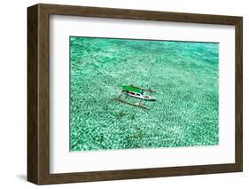 Aerial Summer - Aquamarine Jukung-Philippe HUGONNARD-Framed Photographic Print