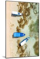 Aerial Summer - Blue Boats-Philippe HUGONNARD-Mounted Photographic Print