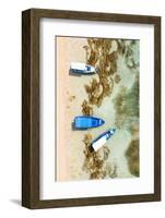 Aerial Summer - Blue Boats-Philippe HUGONNARD-Framed Photographic Print