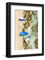 Aerial Summer - Blue Boats-Philippe HUGONNARD-Framed Photographic Print