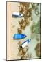 Aerial Summer - Blue Boats-Philippe HUGONNARD-Mounted Photographic Print