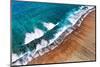 Aerial Summer - Coral Reef Beach-Philippe HUGONNARD-Mounted Photographic Print